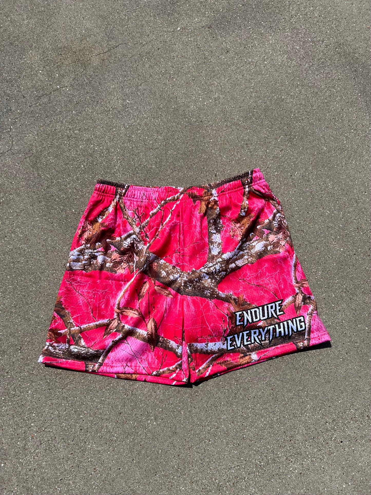PINK CAMO Mesh Shorts