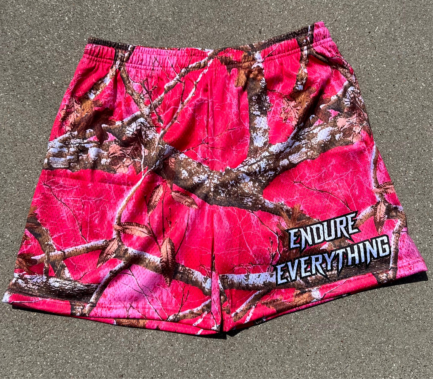PINK CAMO Mesh Shorts